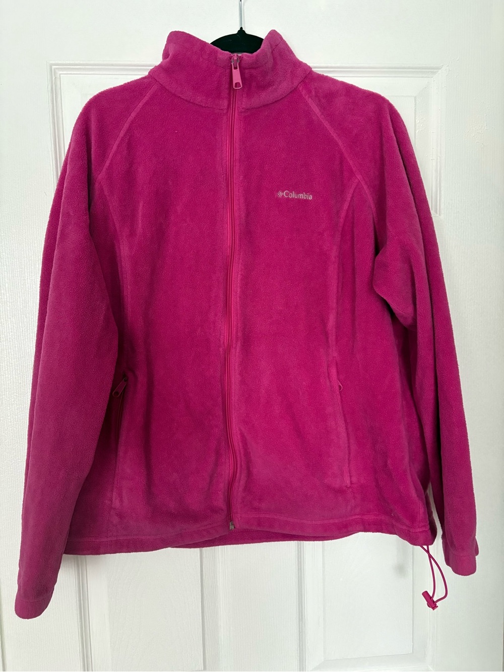 Columbia Raspberry Pink Full Zip Fleece Jacket Women's 2X